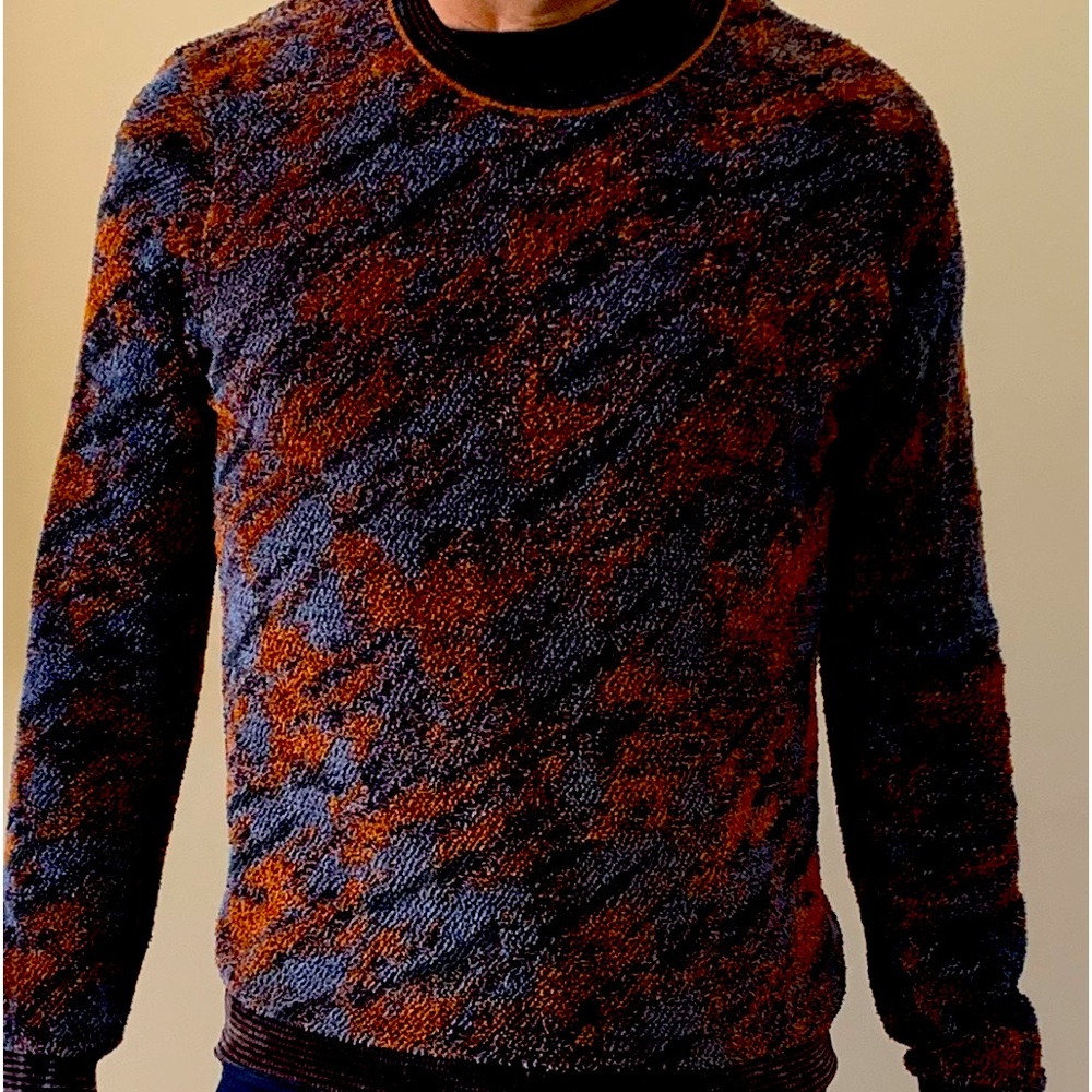 Empori Armani multi color sweater.  Large